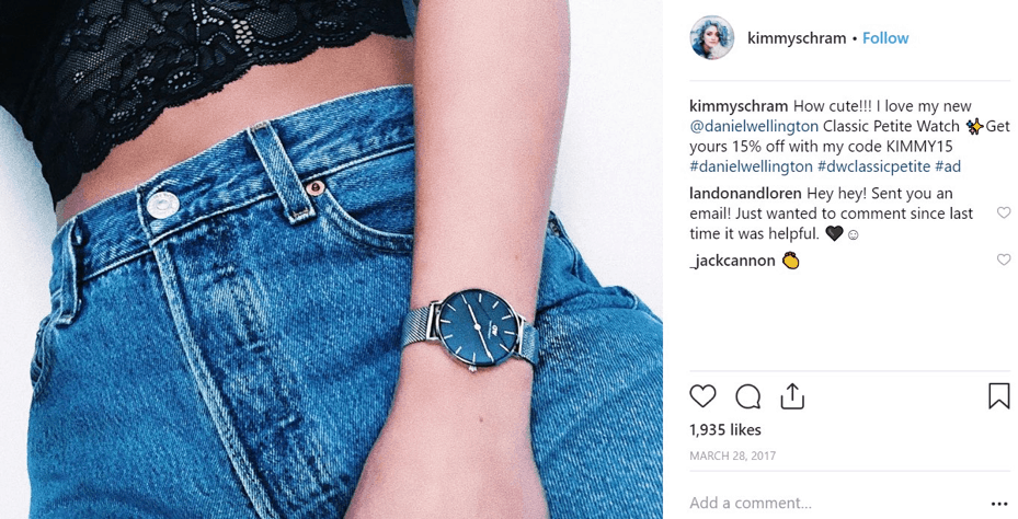 Micro-influencers on Instagram with discount codes