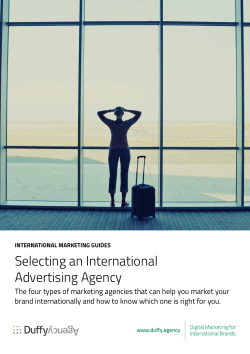 Selecting International Advertising Agency Guide