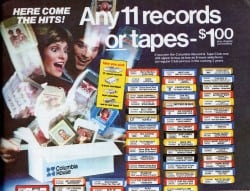 Columbia House Record Club Advertisement
