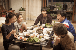 A typical Korean family dinner.