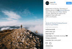 GoPro's Photo of the Day shared on Instagram presents views from Italy's Monte Cocuzzo