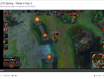 LoL spring finals 2015 viewer count screen capture