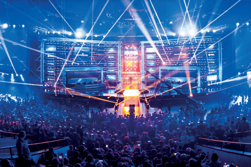 ESports stage in an arena