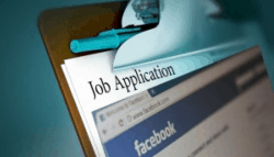 Screening job applicants using social media Source: Lin, 2014 [Accessed 25 Nov. 2018]