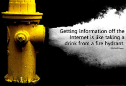 Interaction Design Foundation, 2018 – Information overload compared to a fire hydrant indicating the user struggle to manage information surplus